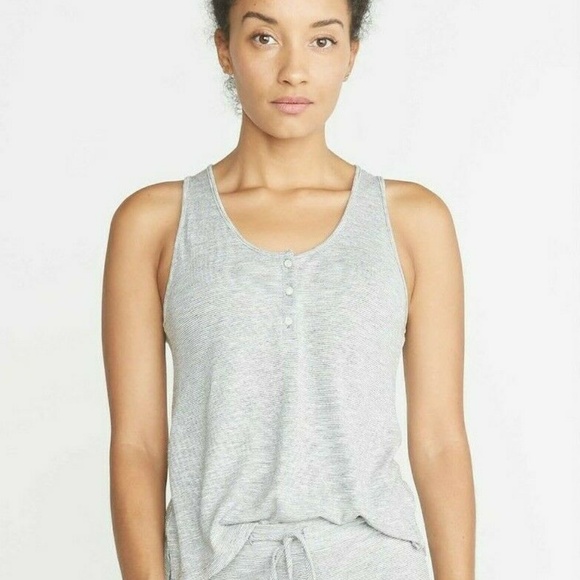 Marine Layer Other - Marine Layer PJ Tank in Grey & White Stripe
